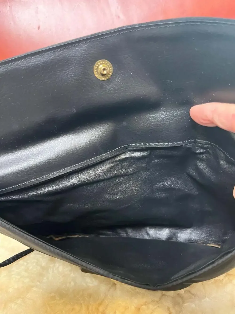 Unbranded black satin